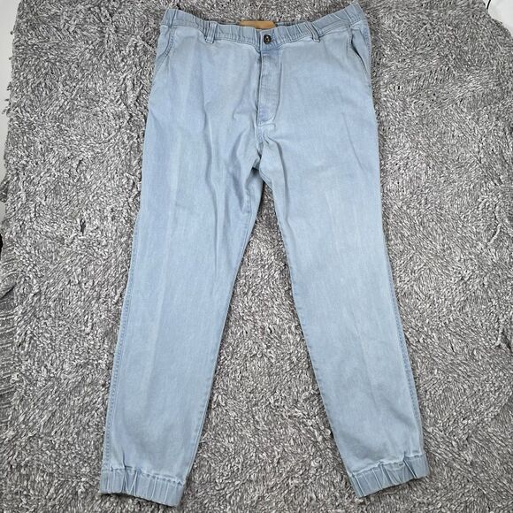 Bear Bottom Jogger Pants Men's XL Blue Stretch Chino Activewear Performance Golf - Picture 1 of 5